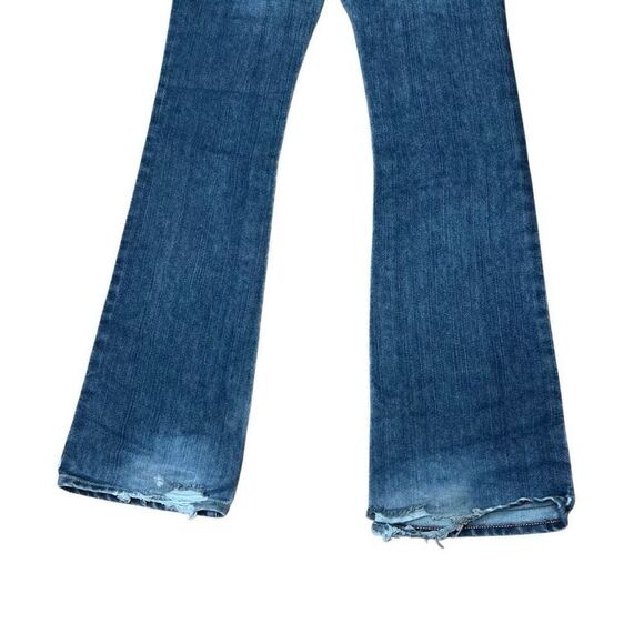 American Vintage 90s Y2K Von Dutch Patch Jeans Size 26 Made In USA - Picture 8 of 12